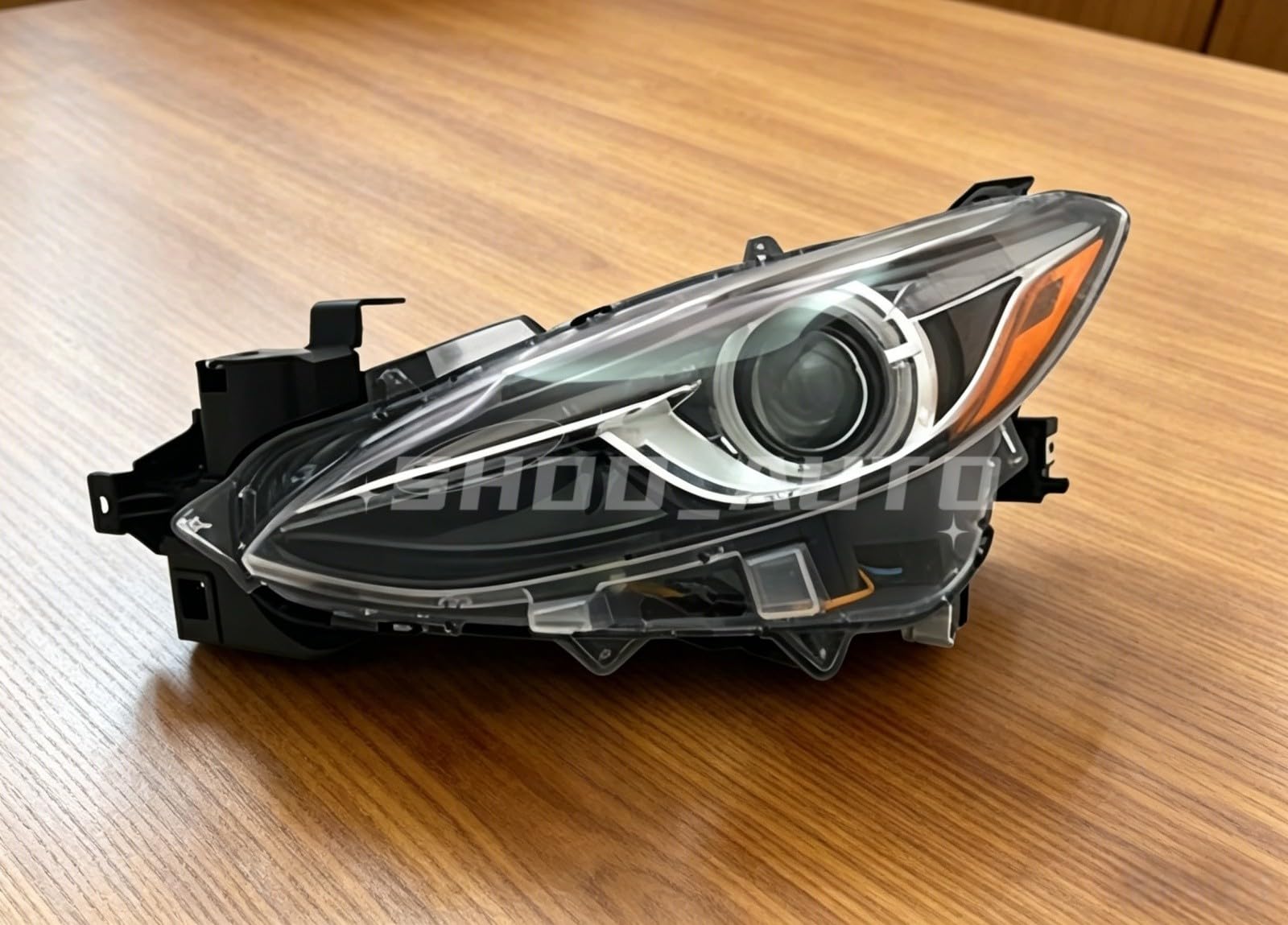Left headlamp assembly composite new aftermarket replacement Mazda 3 2014-2018