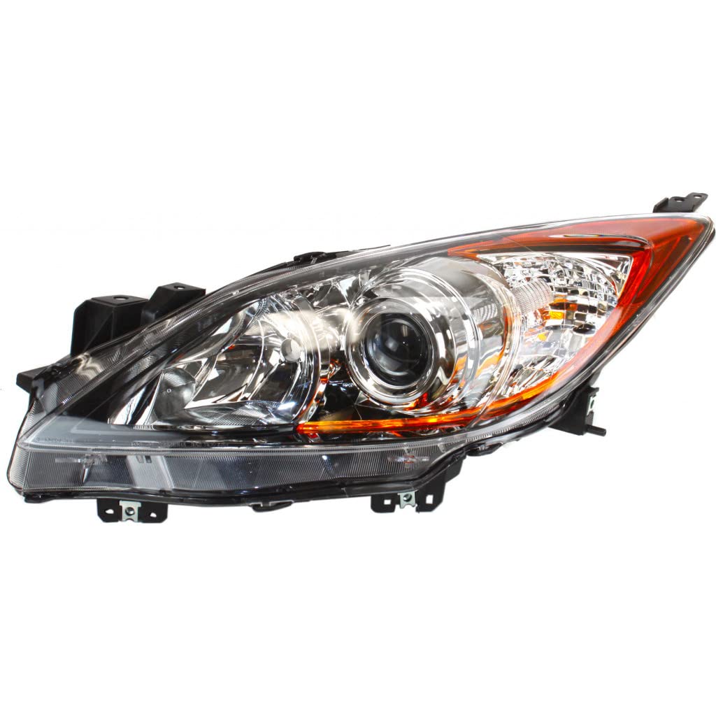 Left headlamp lens/housing new aftermarket replacement Mazda 3 2012-2013