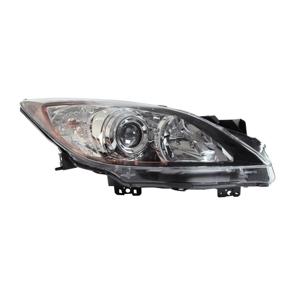 Right headlamp lens/housing new CAPA certified aftermarket Mazda 3 2010-2013