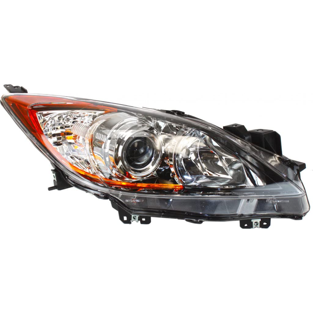 Right headlamp lens/housing new aftermarket replacement Mazda 3 2012-2013