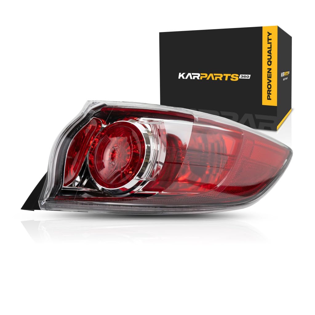 Right taillamp assembly new CAPA certified aftermarket Mazda 3 2010-2013