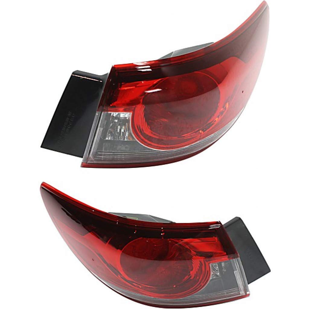 Right taillamp assembly outer new CAPA certified aftermarket Mazda 6 2014-2017