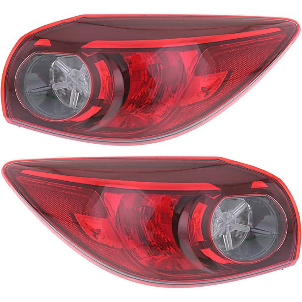 Right taillamp assembly outer new aftermarket replacement Mazda 3 2014-2018