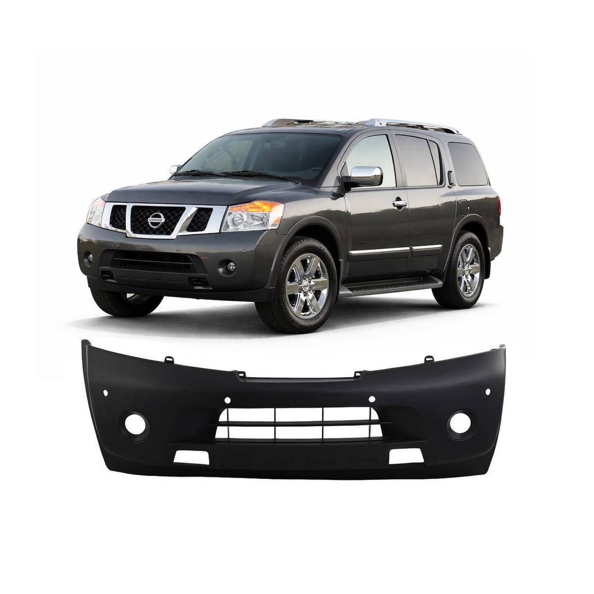 Front bumper cover new CAPA certified aftermarket Nissan Armada 2008-2015