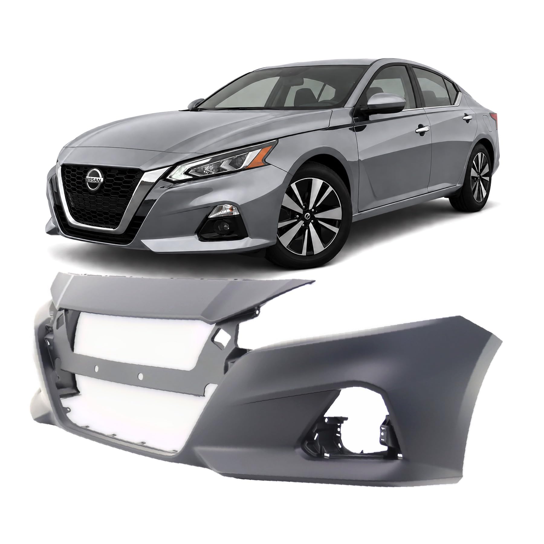 Front bumper cover new aftermarket replacement Nissan Altima 2019-2022