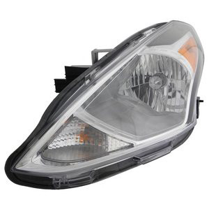 Left headlamp assembly composite new aftermarket replacement Nissan Versa 2015-2019