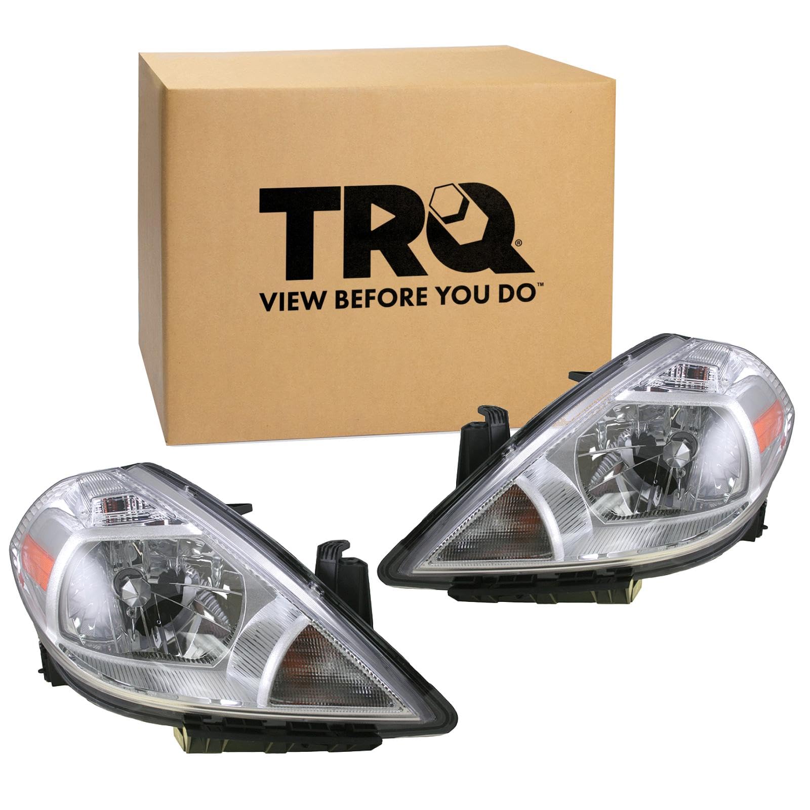 Right headlamp assembly composite used genuine OEM Nissan Versa 2007-2012