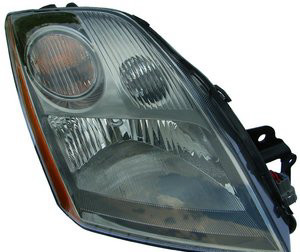 Right headlamp assembly composite new aftermarket replacement Nissan Sentra 2007-2009