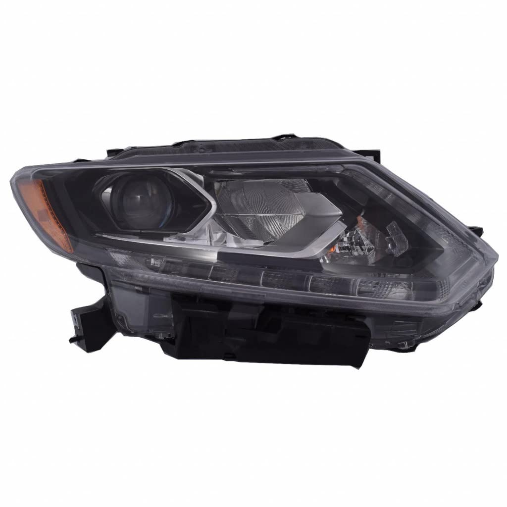 Right headlamp assembly composite new aftermarket replacement Nissan Rogue 2016