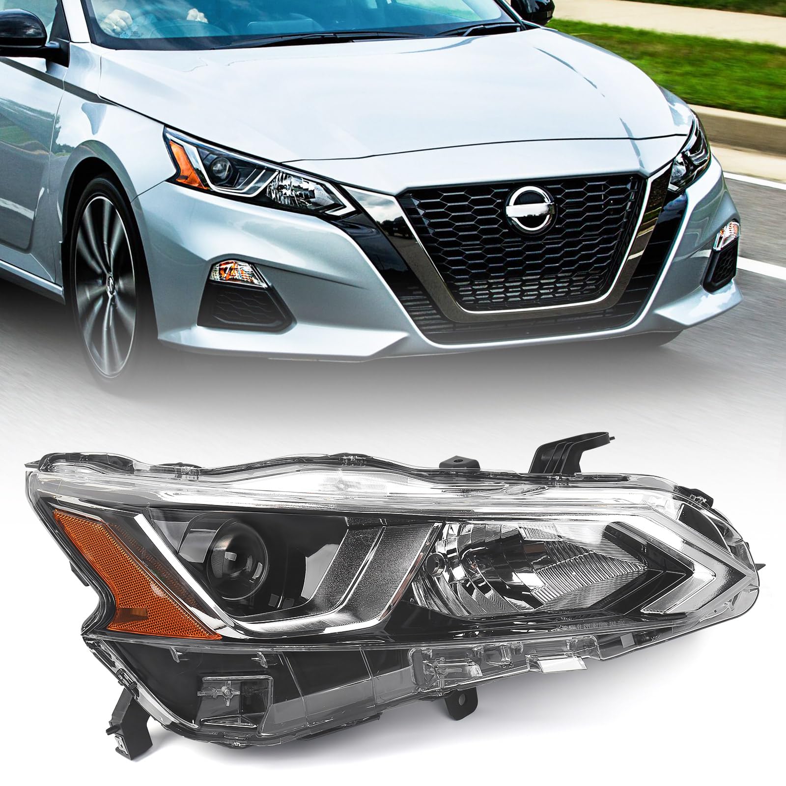 Right headlamp assembly composite used genuine OEM Nissan Altima 2019-2021
