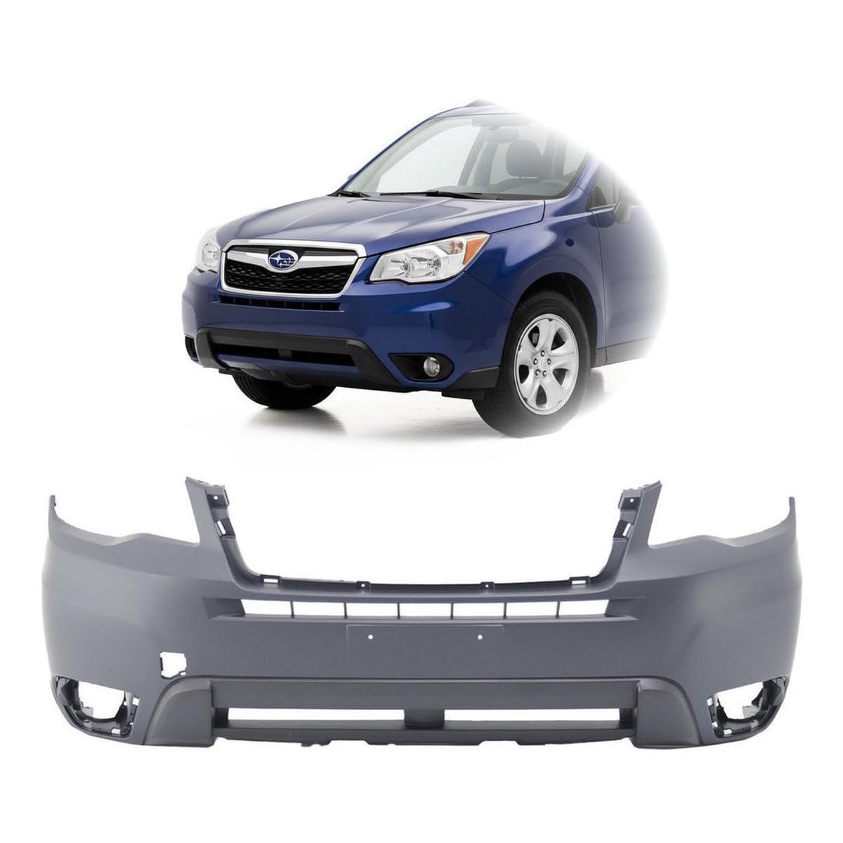Front bumper cover new aftermarket replacement Subaru Forester 2014-2016