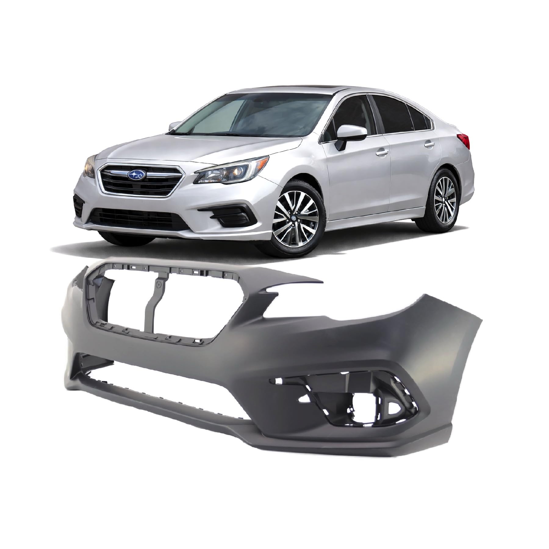 Front bumper cover new aftermarket replacement Subaru Legacy 2018-2019