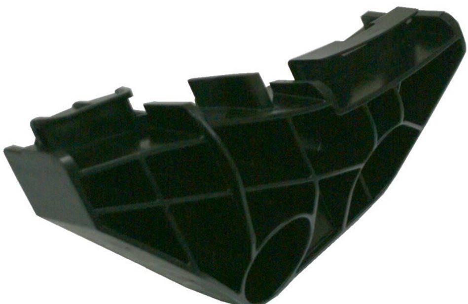 Right rear bumper cover support new aftermarket replacement Toyota Corolla 2009-2010