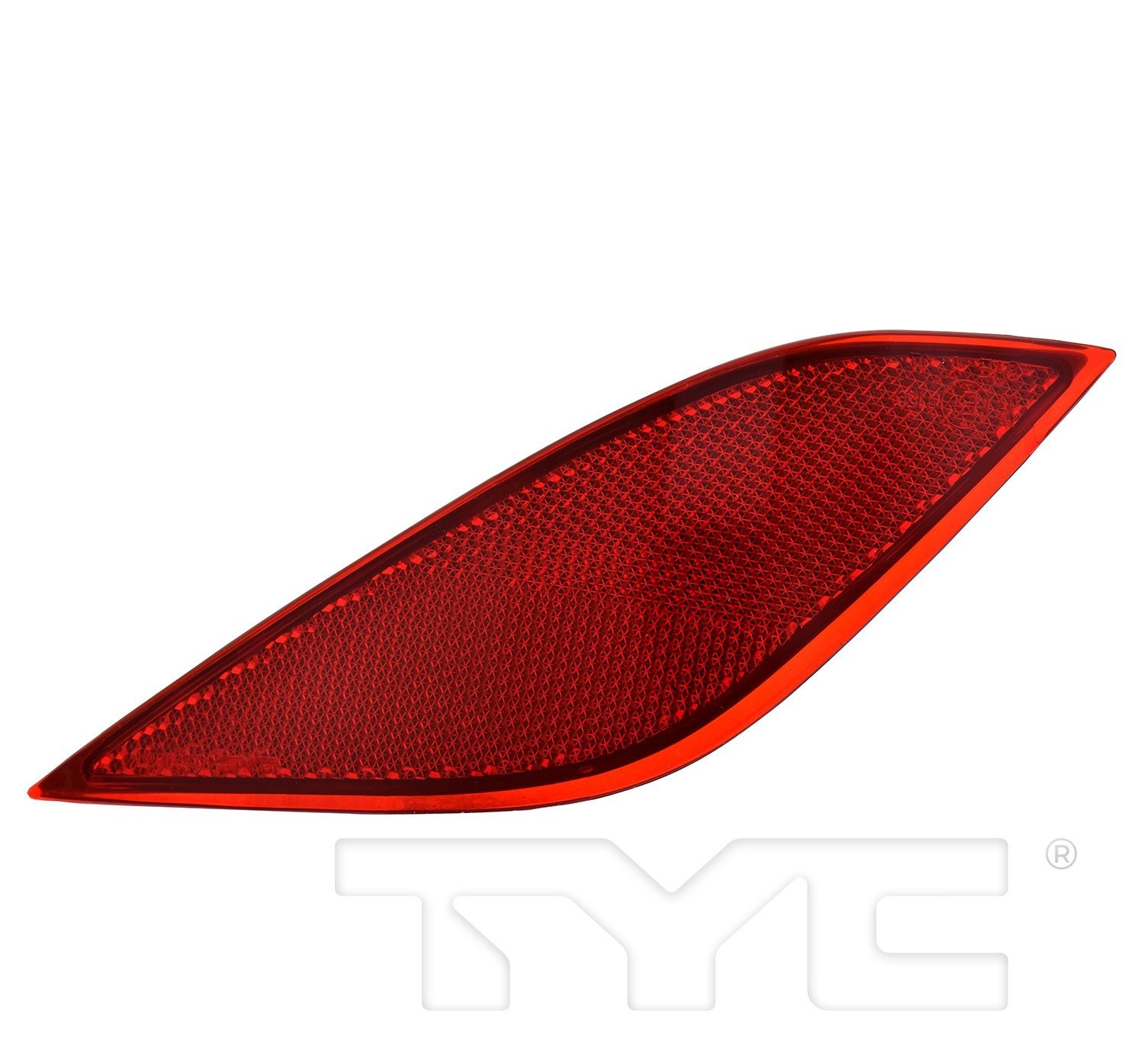Left rear bumper reflector new aftermarket replacement Toyota Prius 2019-2022