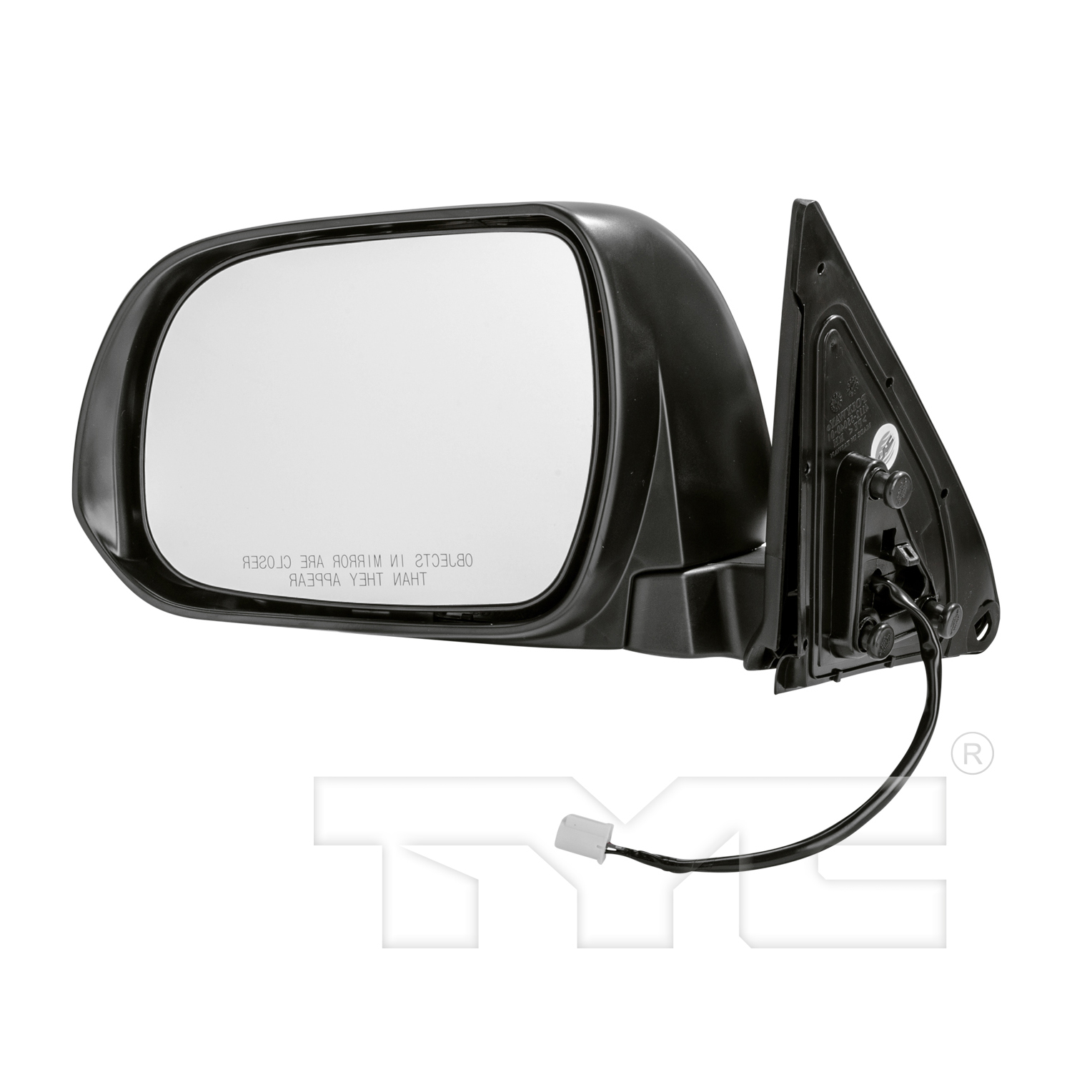 Left mirror outside rear view new aftermarket replacement Toyota Highlander 2008-2010