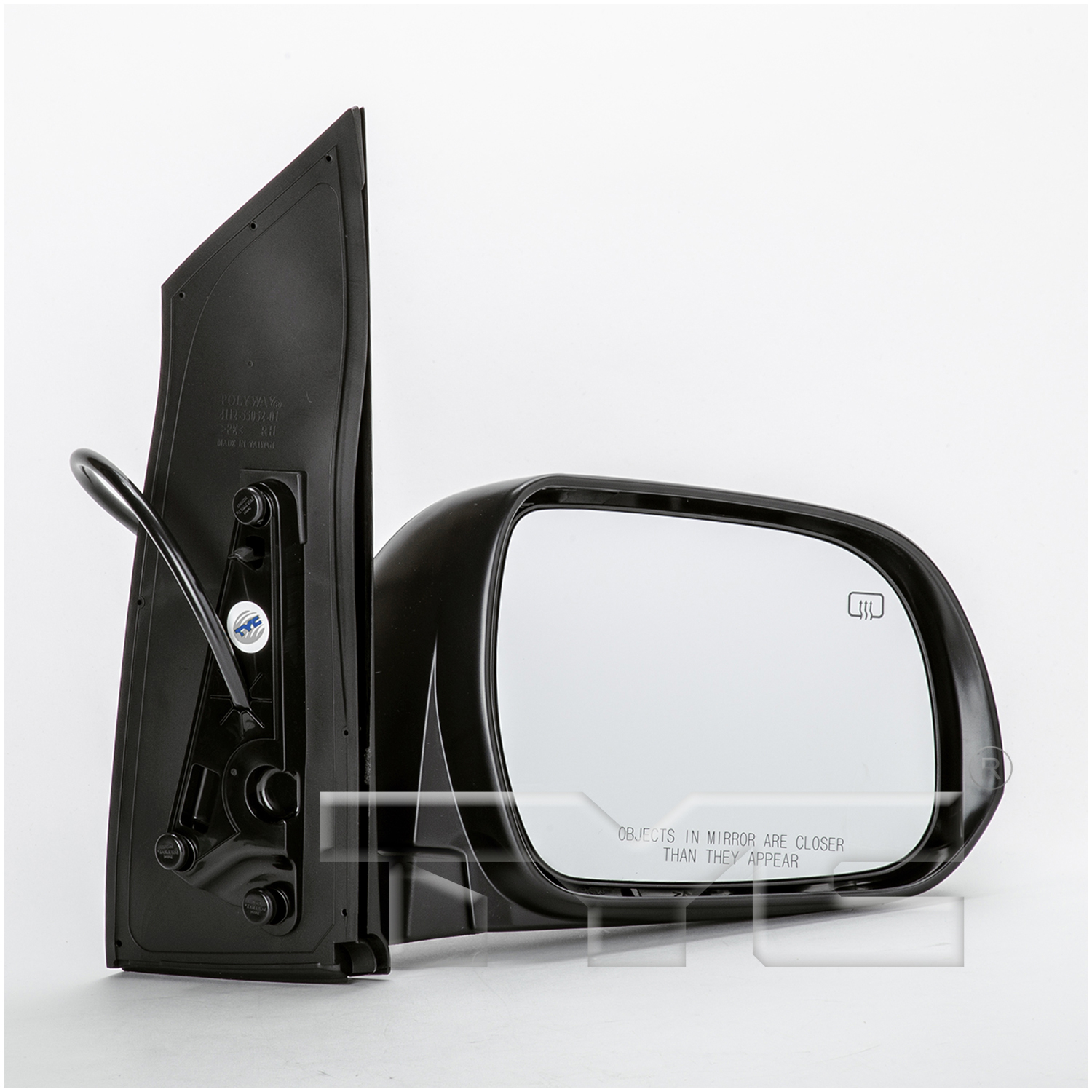 Right mirror outside rear view new aftermarket replacement Toyota Sienna 2011-2012