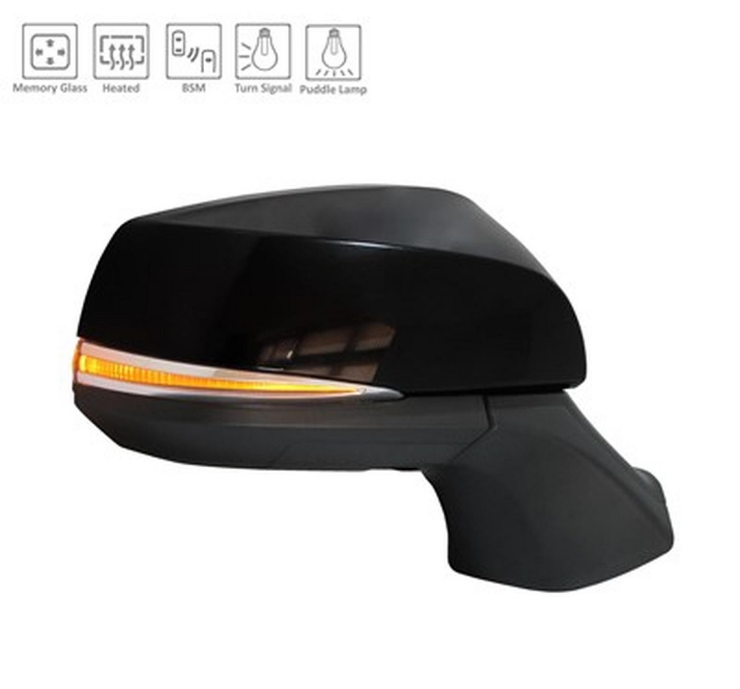 Right mirror outside rear view new aftermarket replacement Toyota Highlander 2020-2023