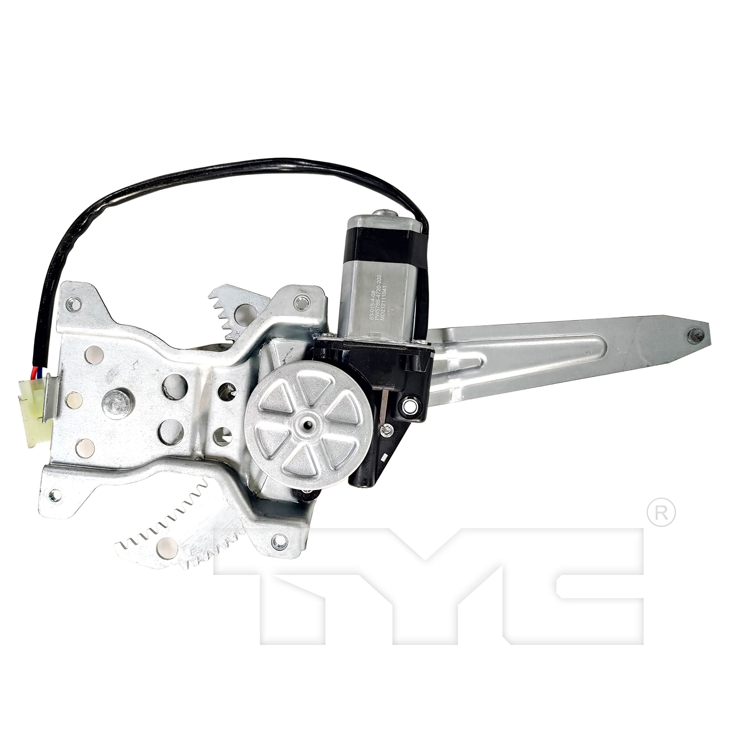 Right rear door glass regulator new aftermarket replacement Toyota Corolla 2003-2008