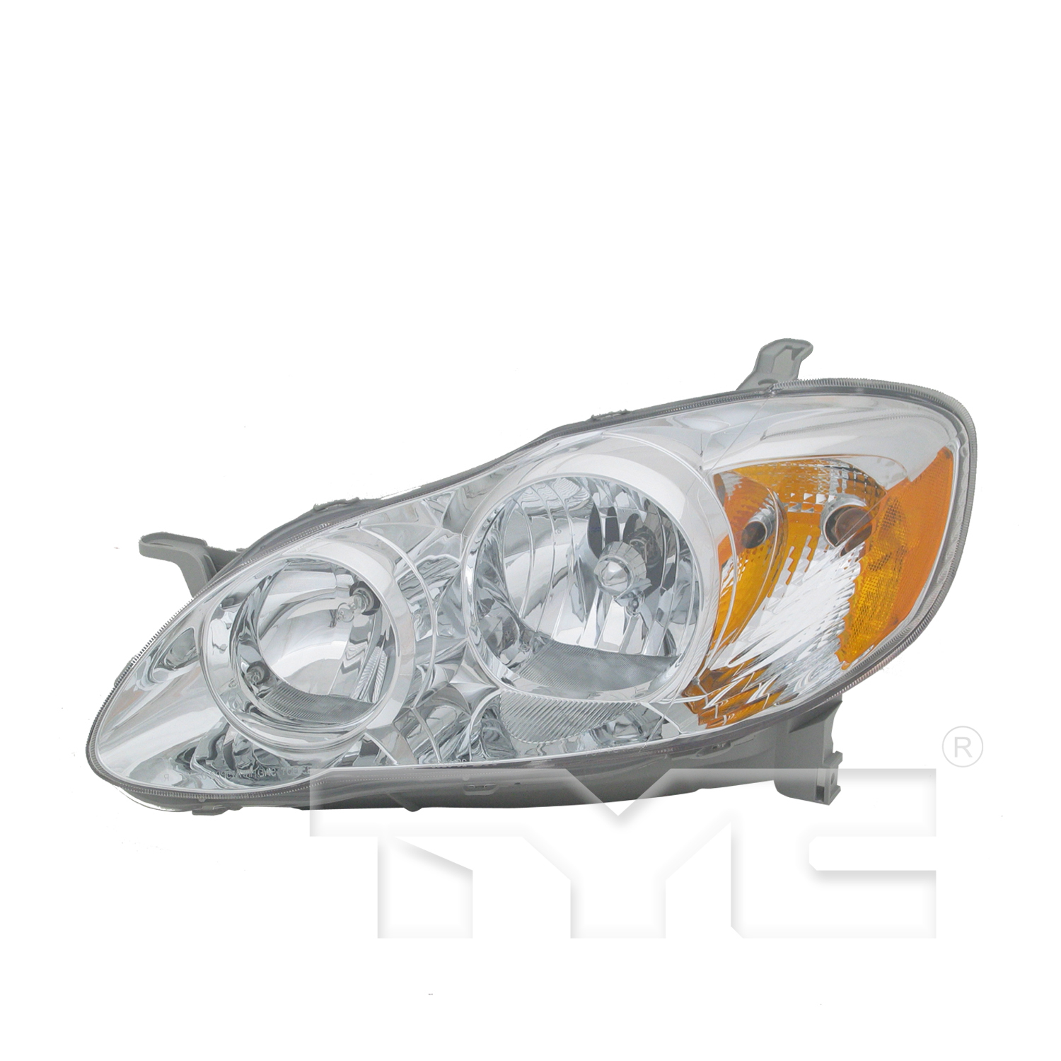 Left headlamp assembly composite new CAPA certified aftermarket Toyota Corolla 2005-2008