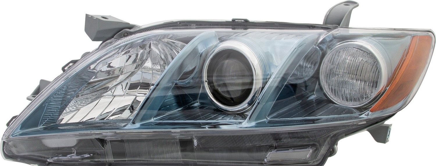 Left headlamp assembly composite new CAPA certified aftermarket Toyota Camry 2007-2009