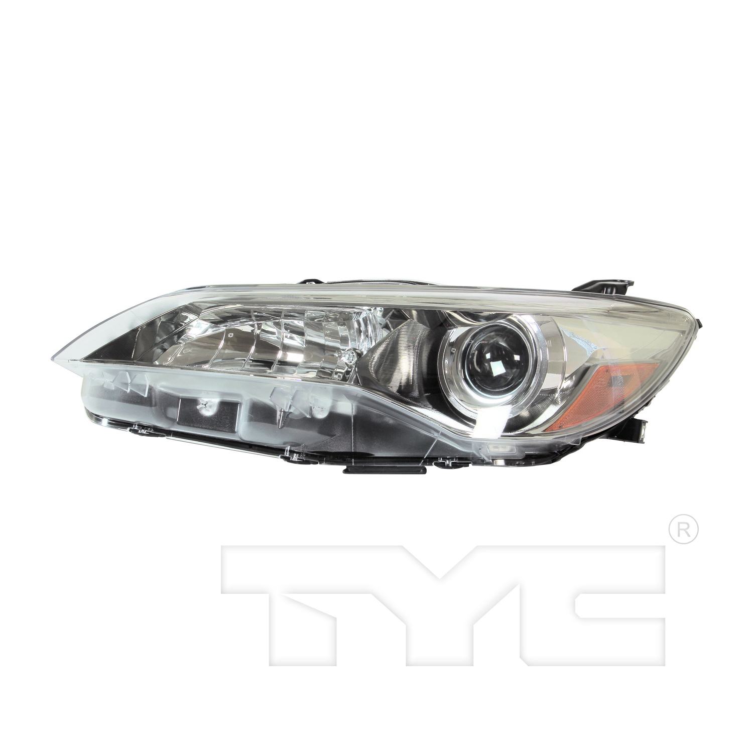 Left headlamp assembly composite new CAPA certified aftermarket Toyota Camry 2015-2017