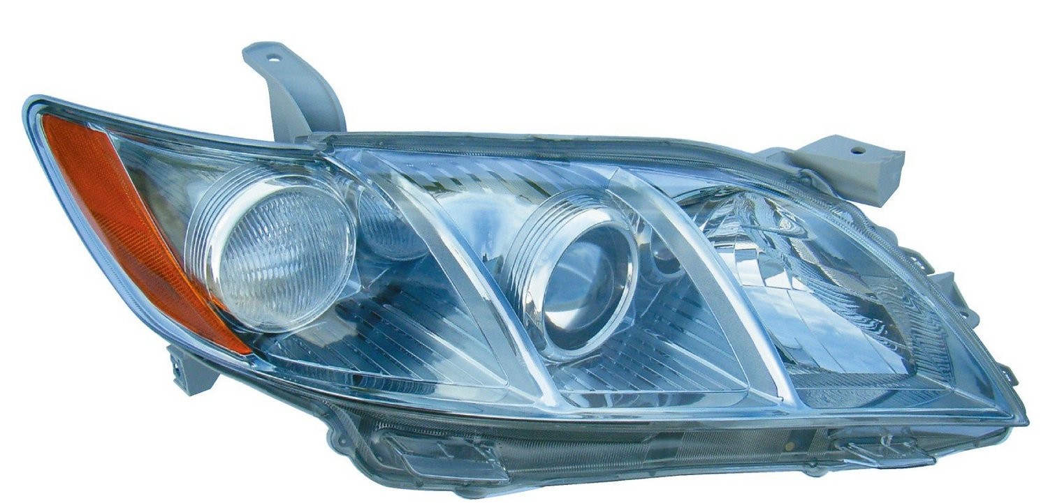 Right headlamp assembly composite new CAPA certified aftermarket Toyota Camry 2007-2009