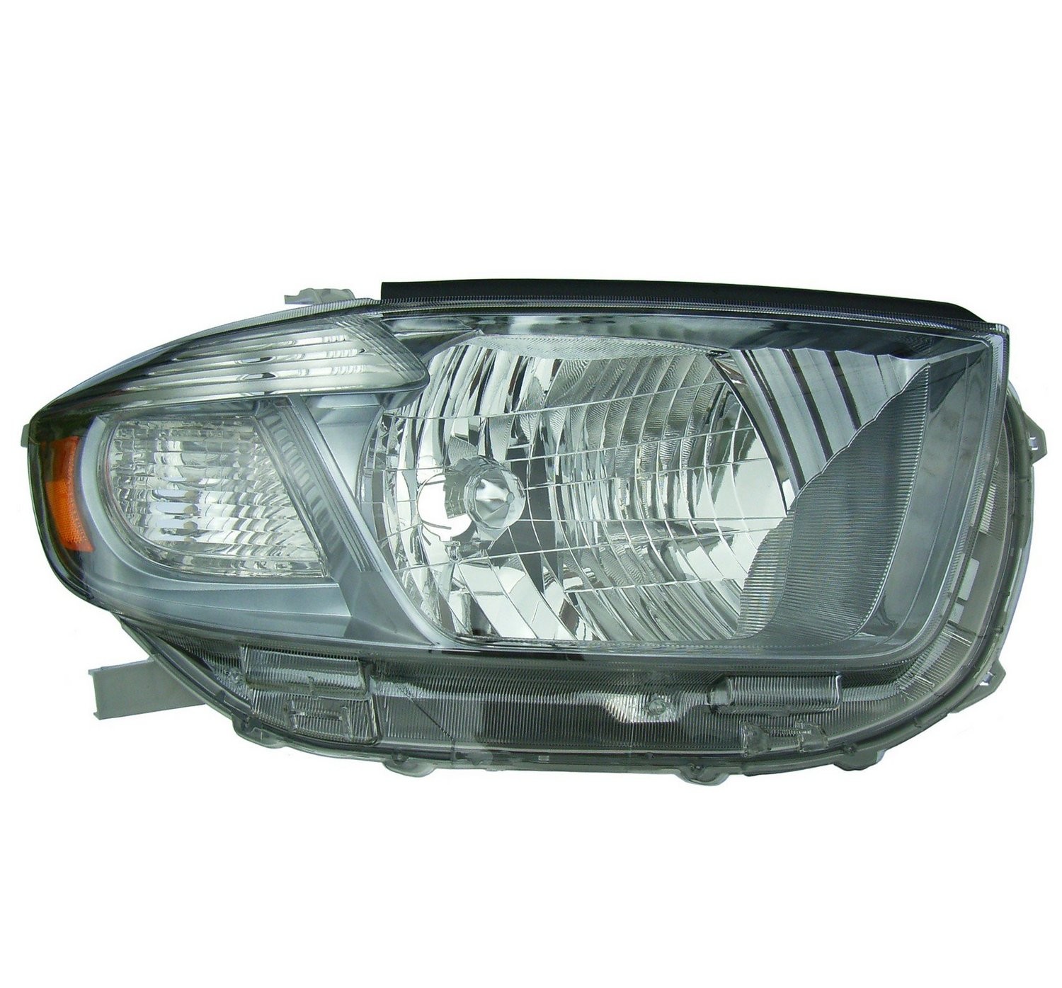 Right headlamp assembly composite new aftermarket replacement Toyota Highlander 2008-2010