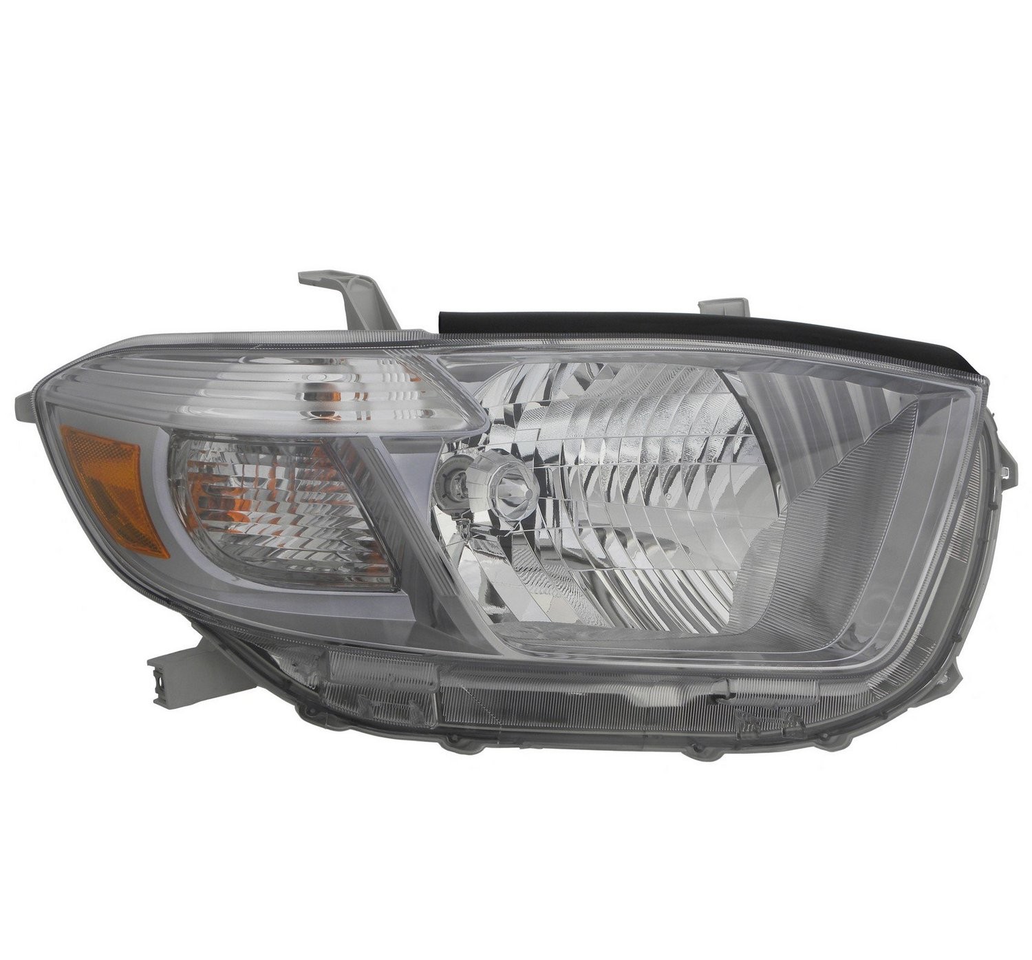 Right headlamp assembly composite new aftermarket replacement Toyota Highlander 2010