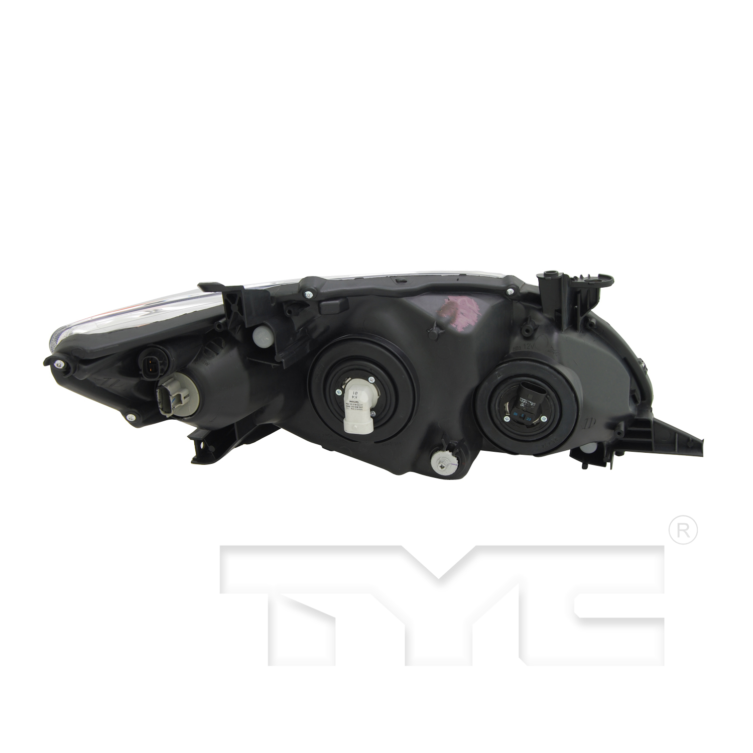 Right headlamp assembly composite new aftermarket replacement Toyota Corolla 2011-2013
