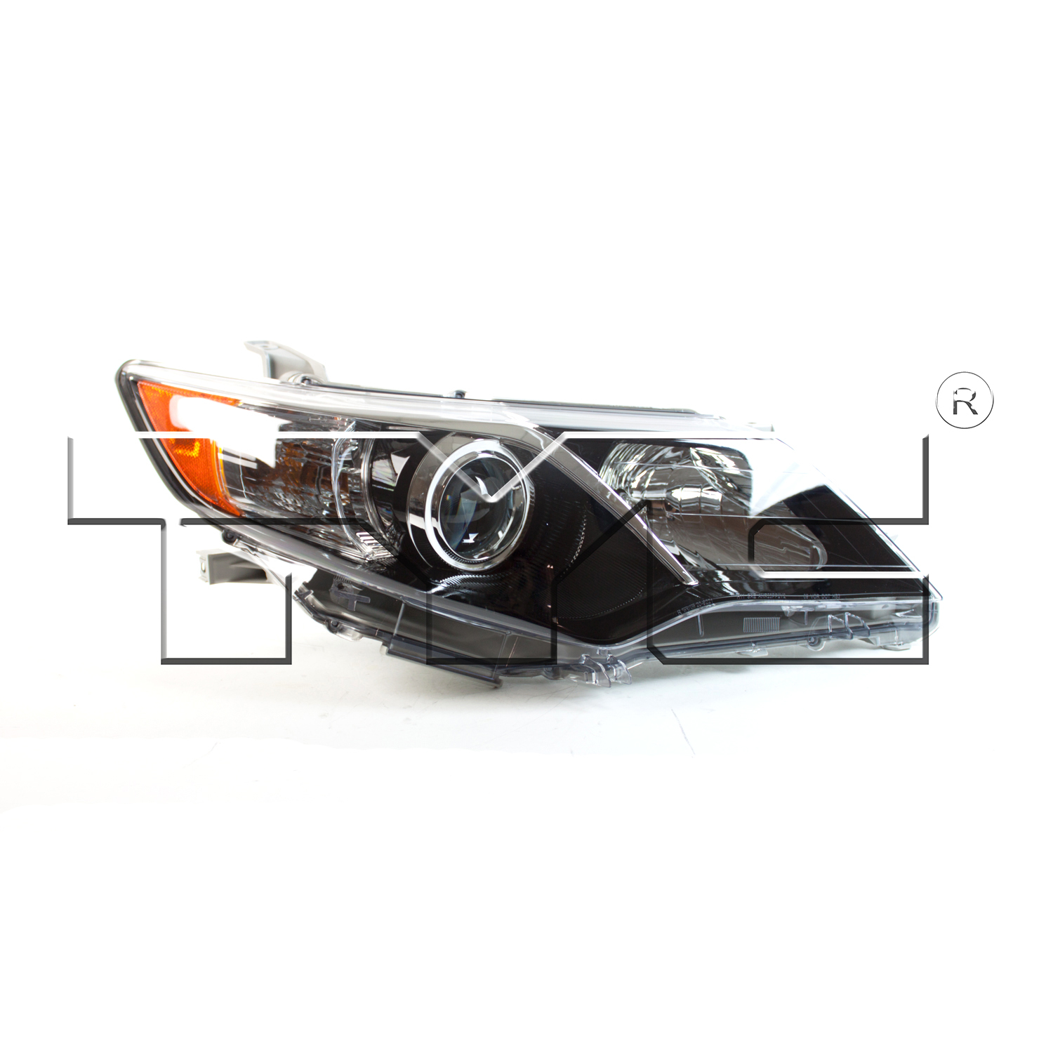 Right headlamp assembly composite new CAPA certified aftermarket Toyota Camry 2012-2014