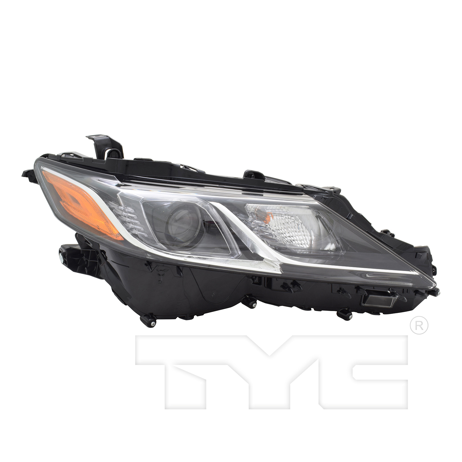 Right headlamp assembly composite new CAPA certified aftermarket Toyota Camry 2019-2024