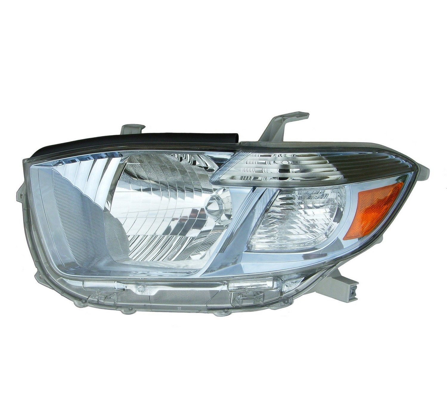 Left headlamp lens/housing new CAPA certified aftermarket Toyota Highlander 2008-2010