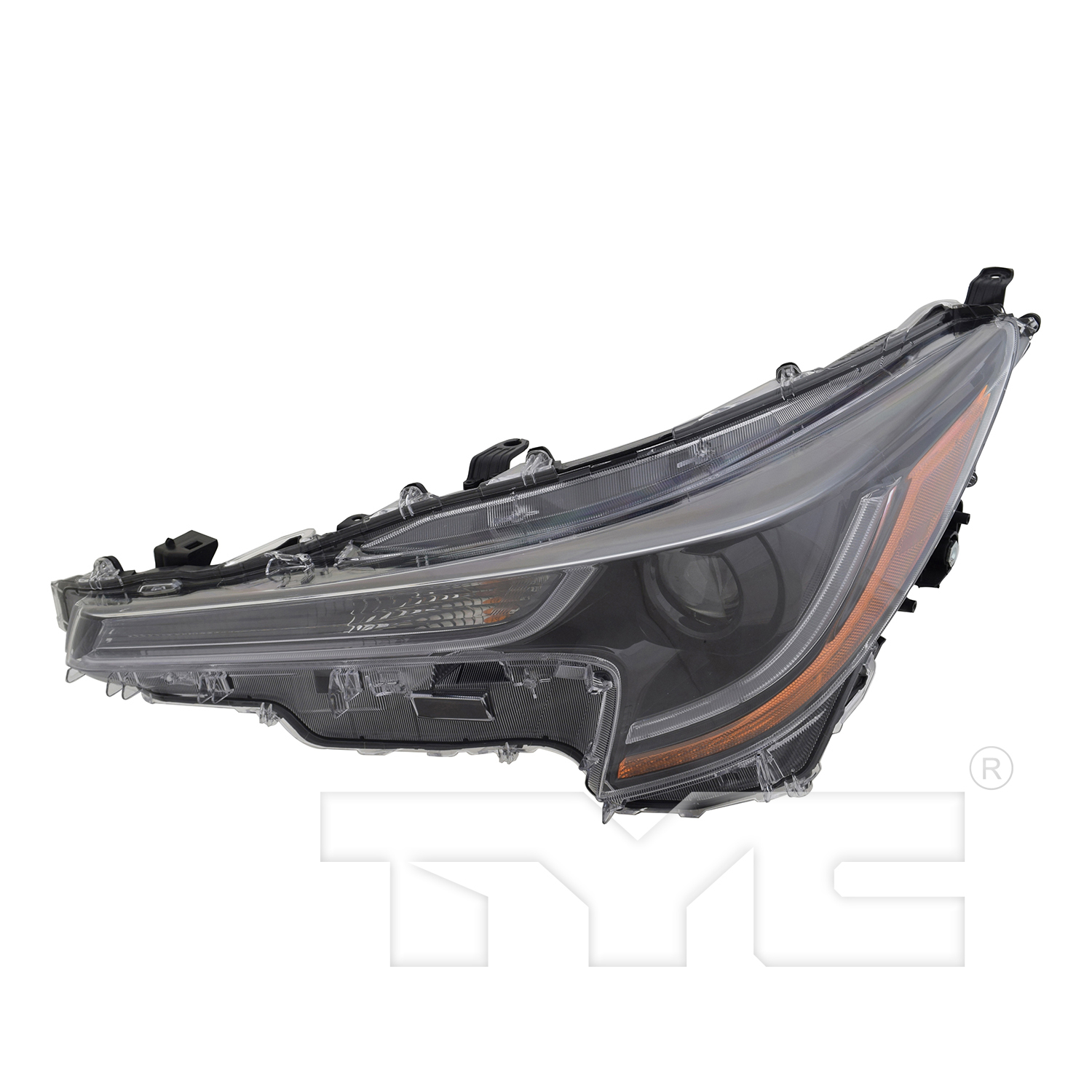 Left headlamp lens/housing new aftermarket replacement Toyota Corolla 2020-2022