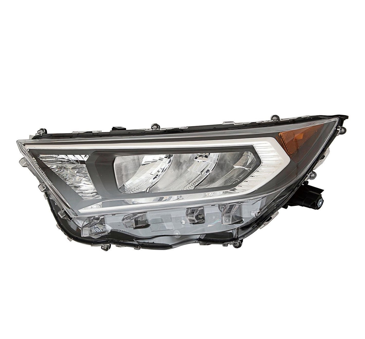 Left headlamp lens/housing new CAPA certified aftermarket Toyota RAV4 2019-2021