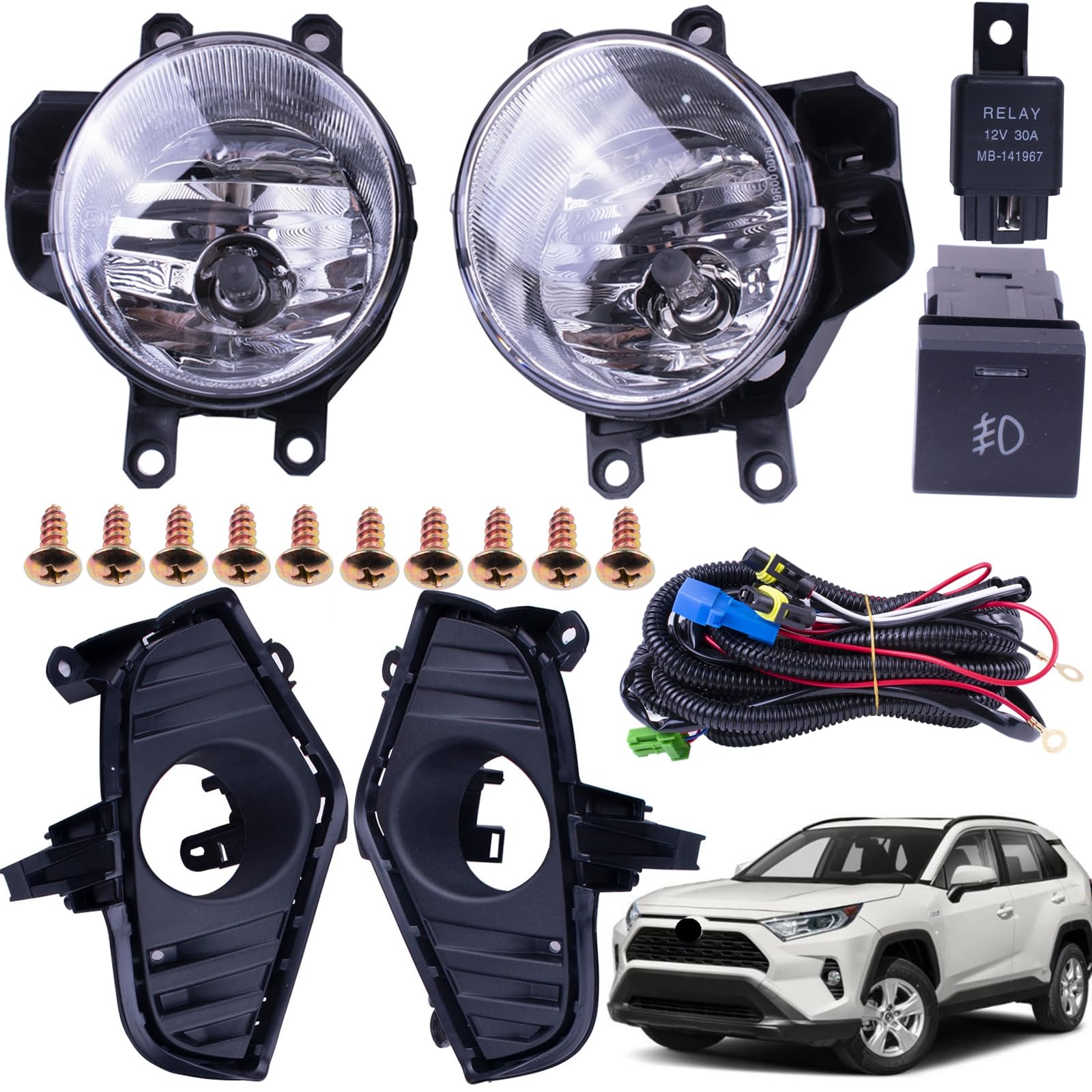 Left fog lamp assembly used genuine OEM Toyota C-HR 2019-2025