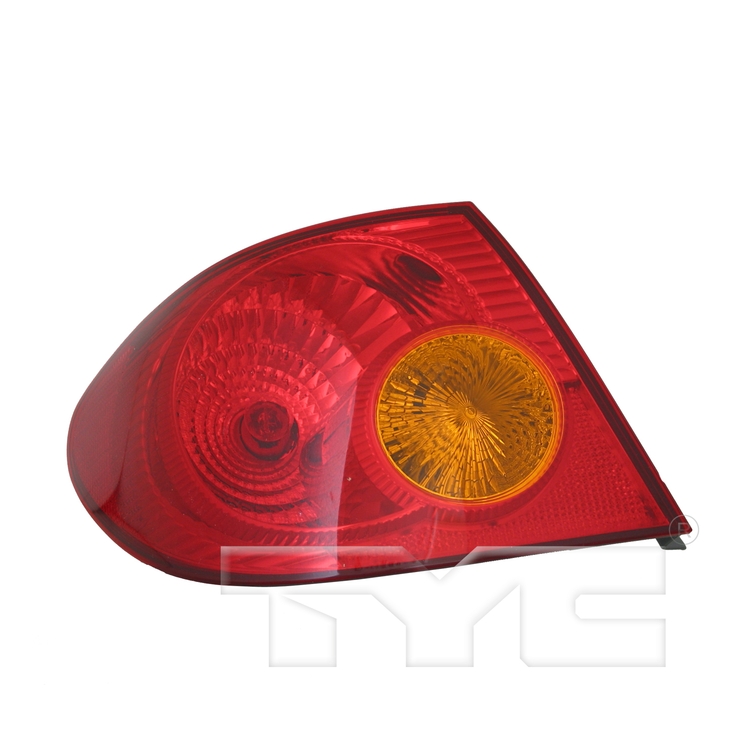Left taillamp assembly new aftermarket replacement Toyota Corolla 2003-2004
