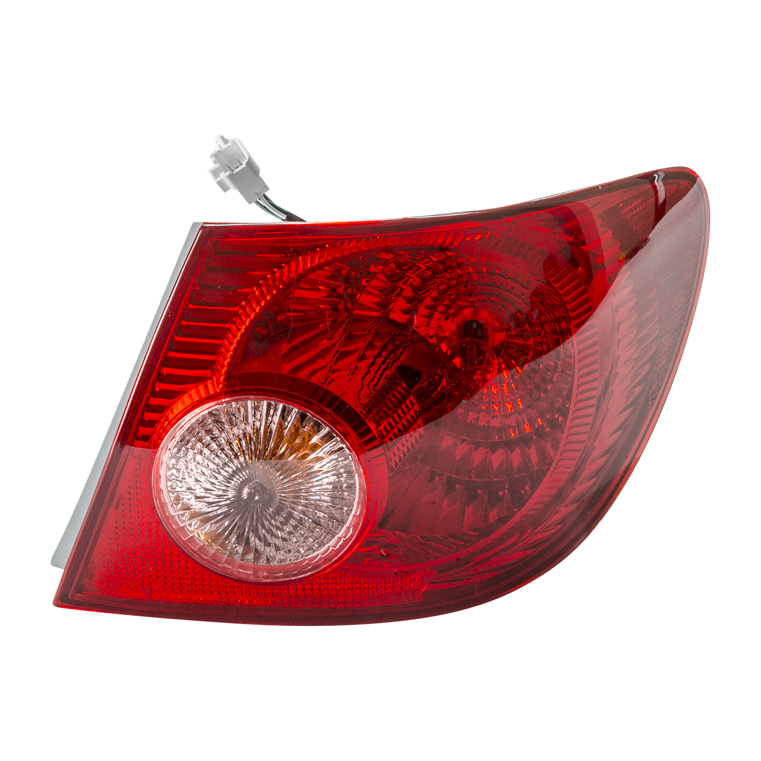 Right taillamp assembly new aftermarket replacement Toyota Corolla 2005-2008