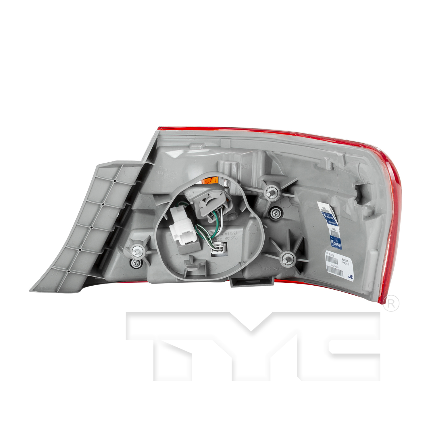 Left taillamp assembly outer new CAPA certified aftermarket Toyota Camry 2007-2009