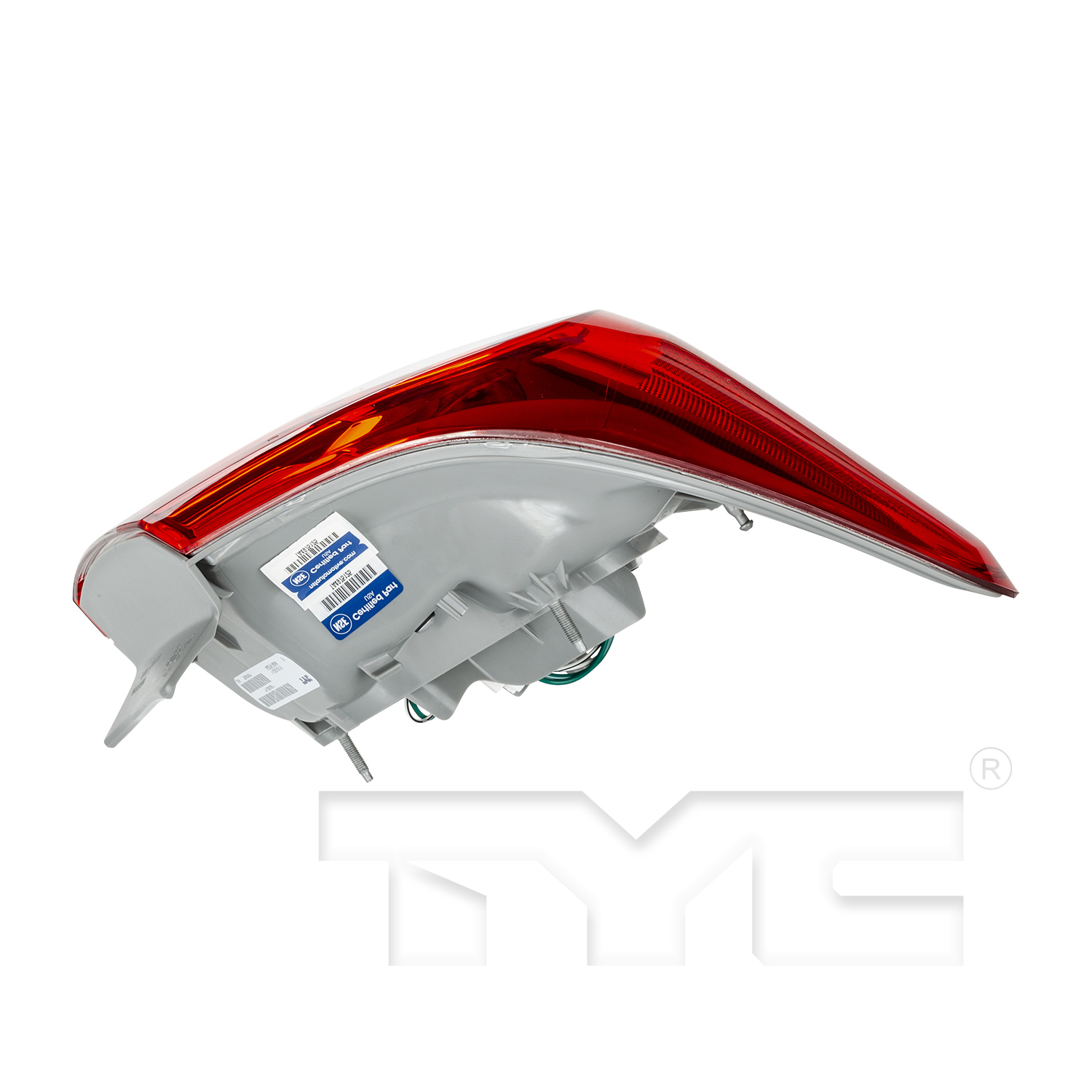 Left taillamp assembly outer new CAPA certified aftermarket Toyota Corolla 2011-2013