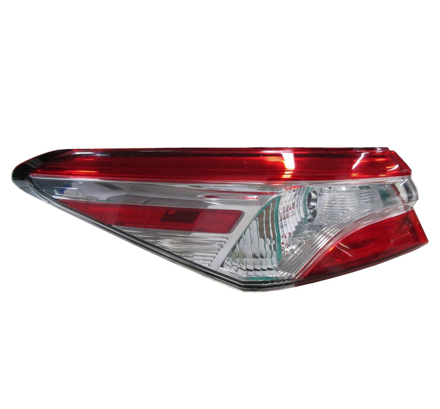 Left taillamp assembly outer new CAPA certified aftermarket Toyota Camry 2018-2019