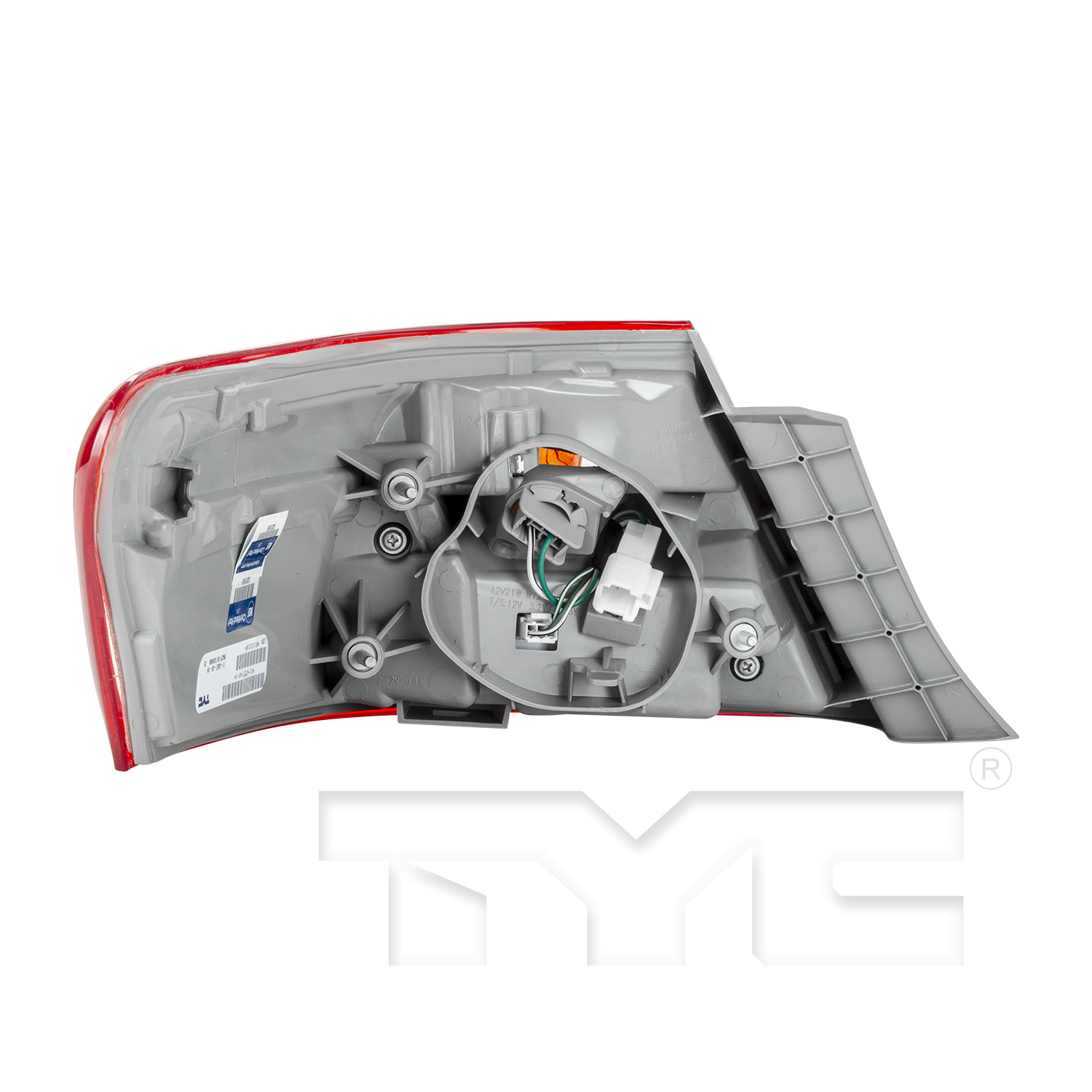 Right taillamp assembly outer new CAPA certified aftermarket Toyota Camry 2007-2009