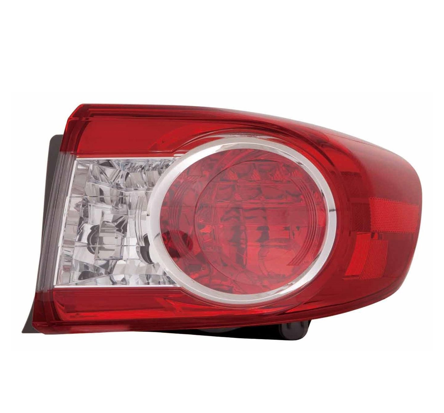 Right taillamp assembly outer new aftermarket replacement Toyota Corolla 2011-2013