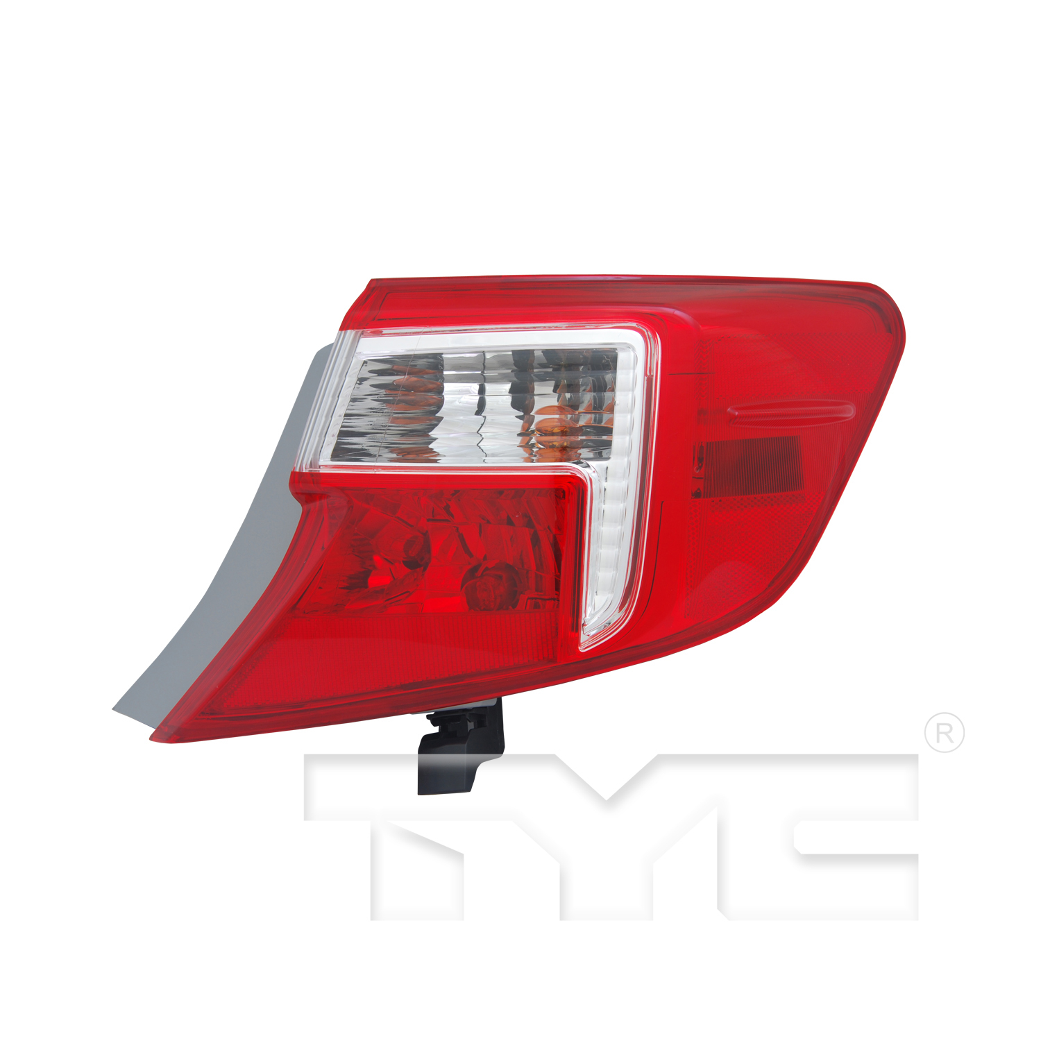 Right taillamp assembly outer new CAPA certified aftermarket Toyota Camry 2012-2014