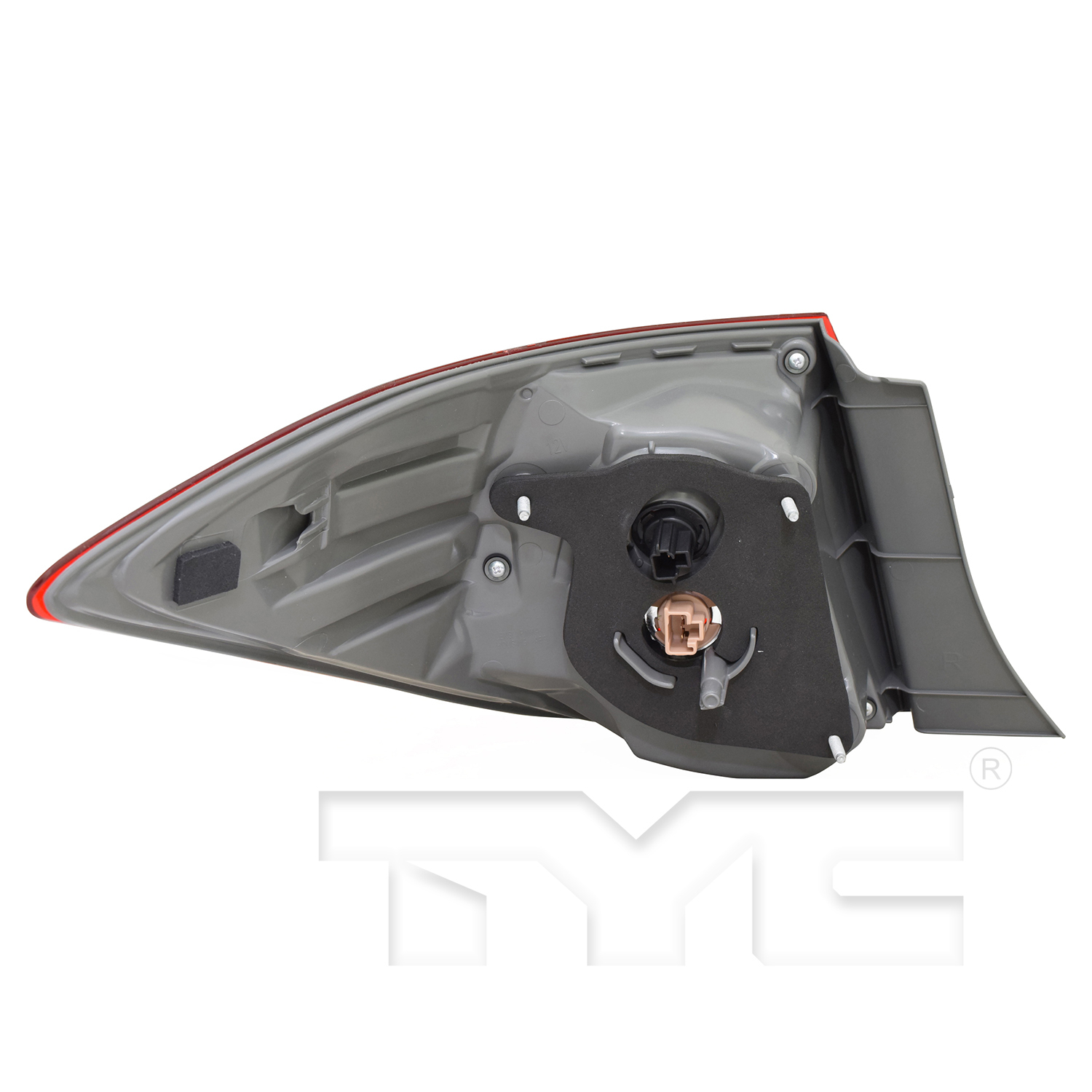 Right taillamp assembly outer new CAPA certified aftermarket Toyota Corolla 2017-2019