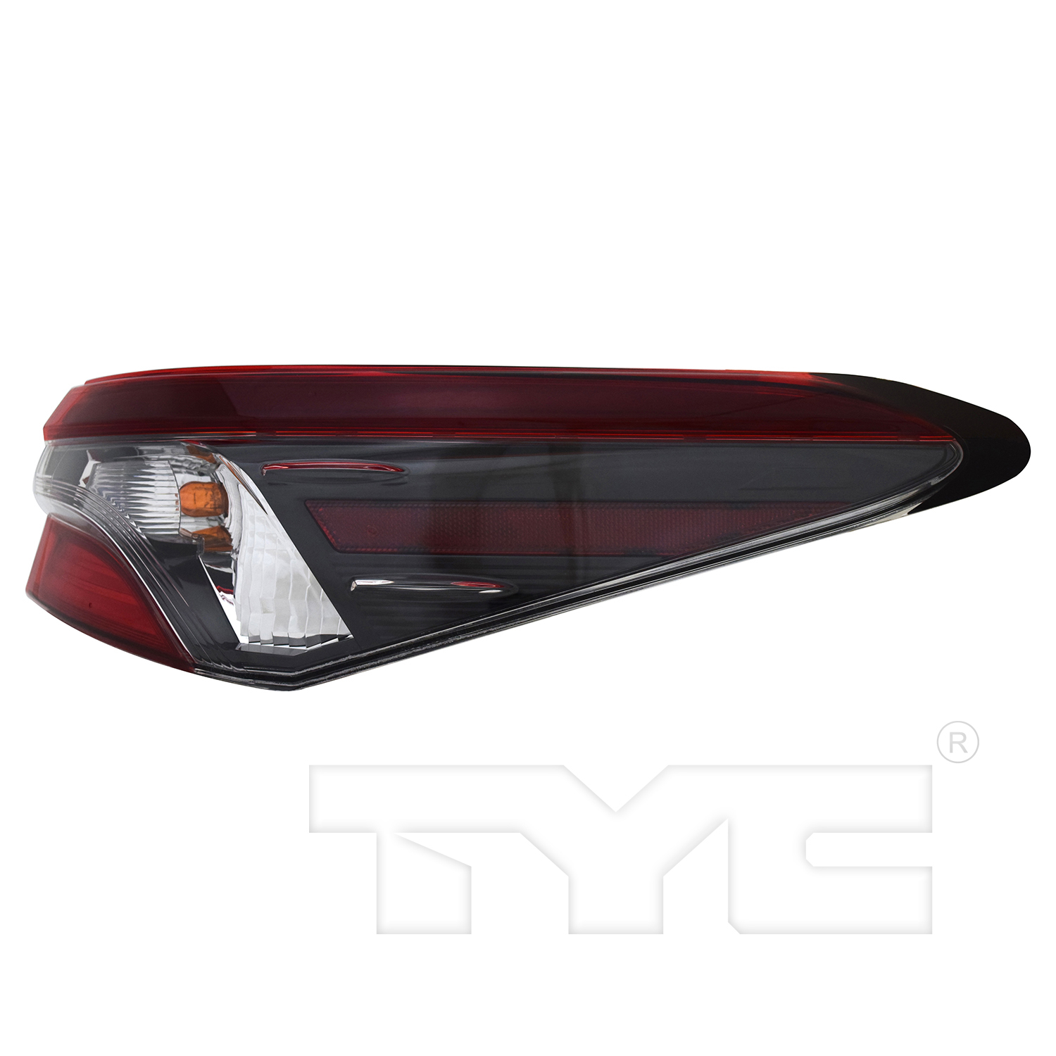 Right taillamp assembly outer new CAPA certified aftermarket Toyota Camry 2021-2024