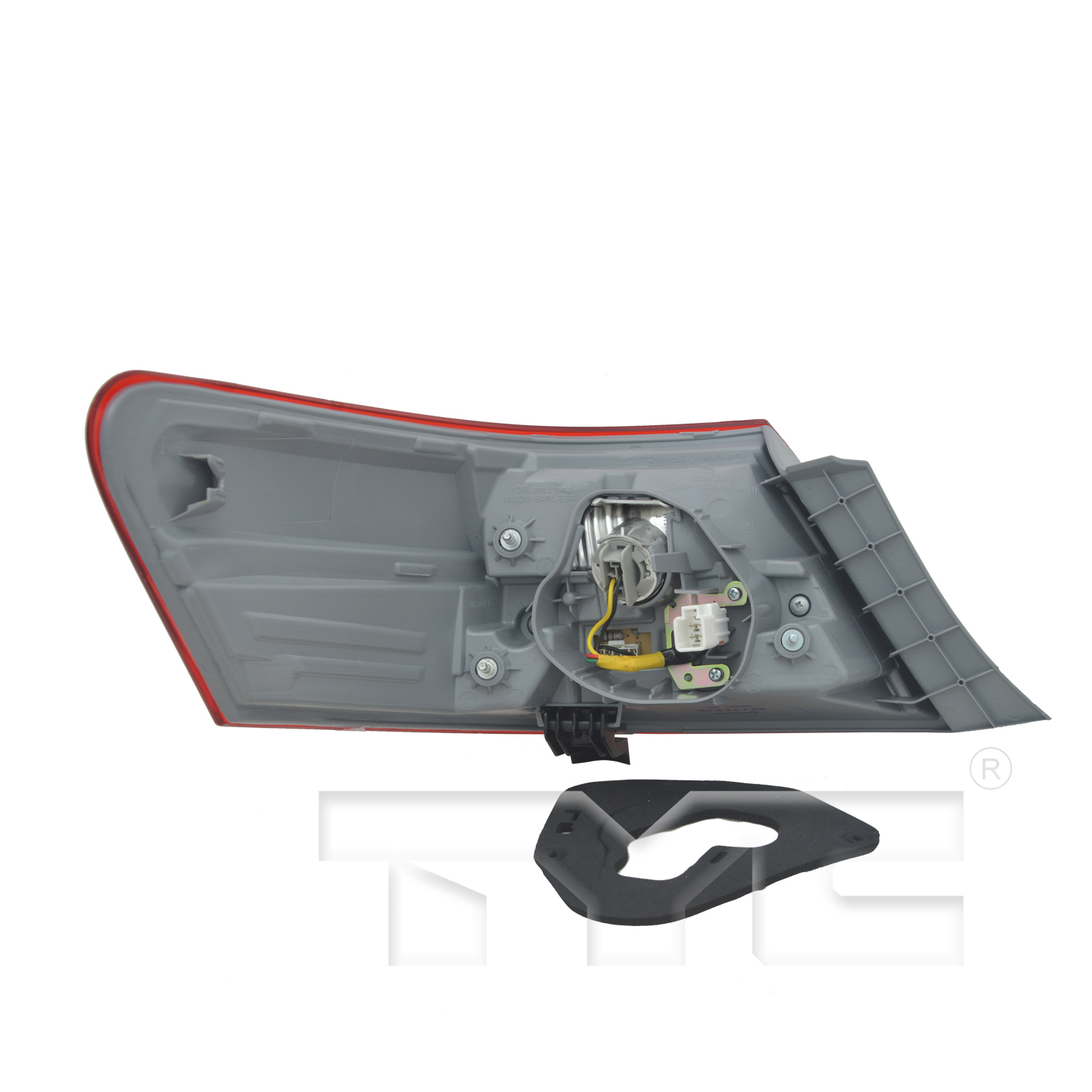 Right taillamp lens/housing new aftermarket replacement Toyota Camry 2010-2011