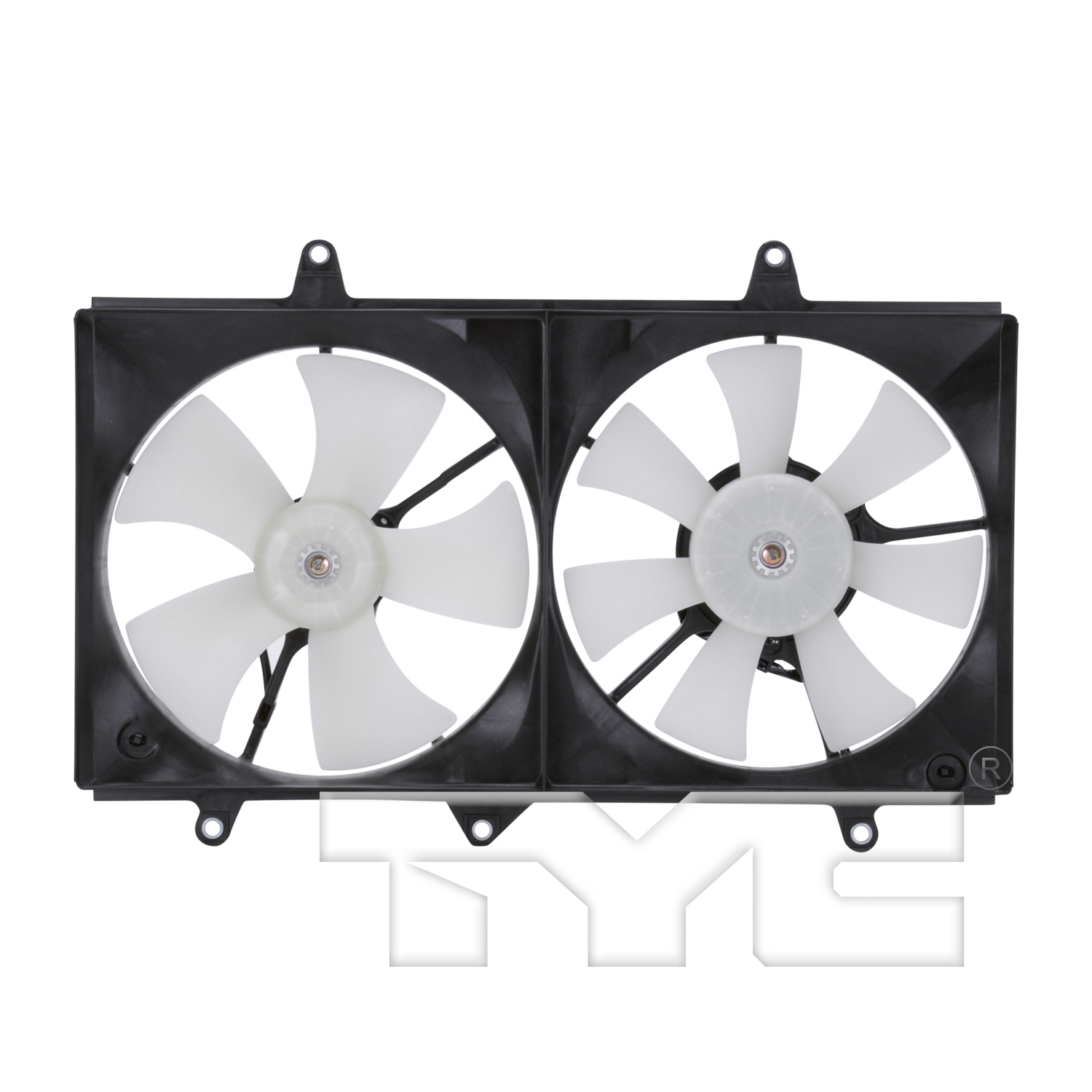 Radiator cooling fan assembly new aftermarket replacement Toyota Corolla 1995-1999