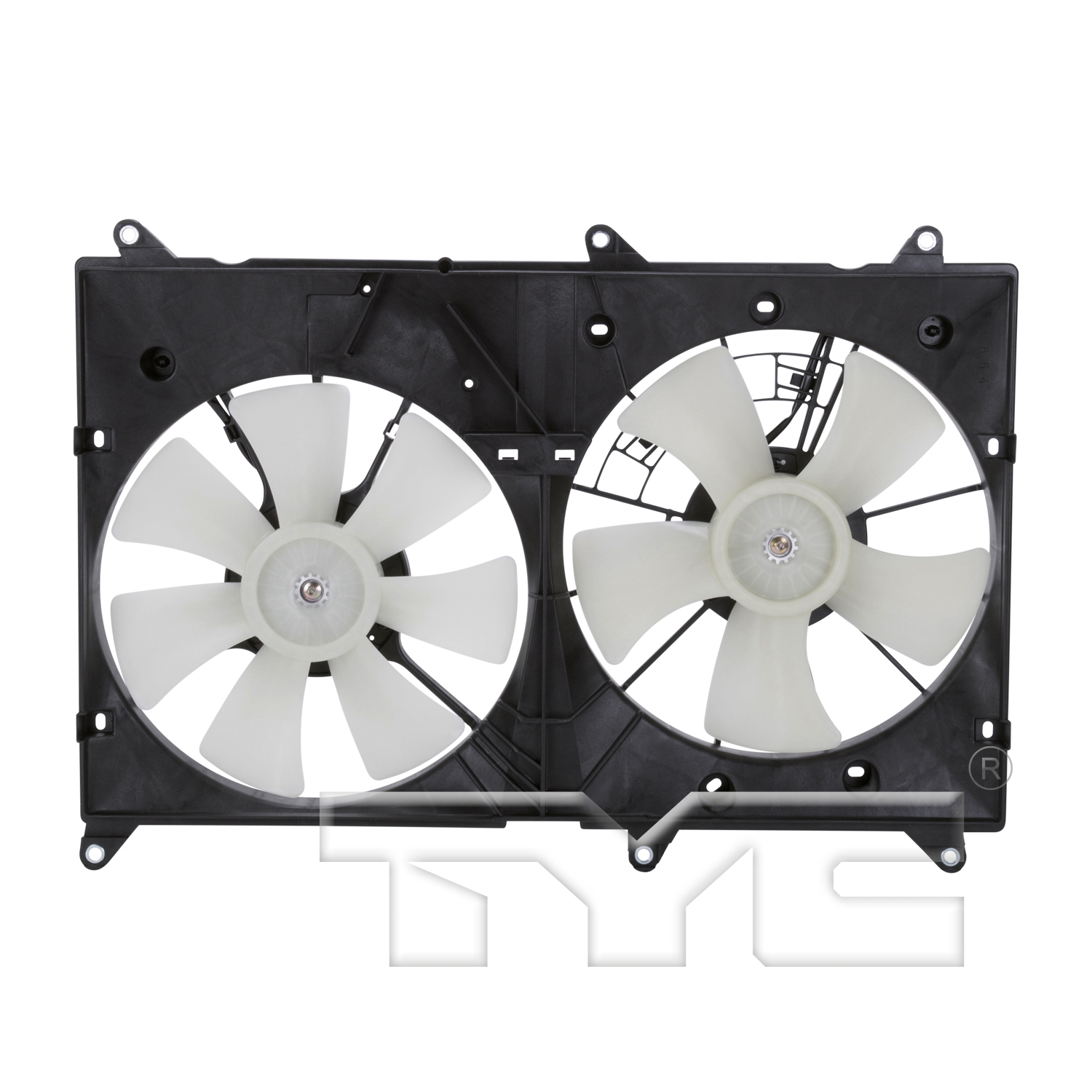 Radiator cooling fan assembly new aftermarket replacement Toyota Highlander 2001-2007