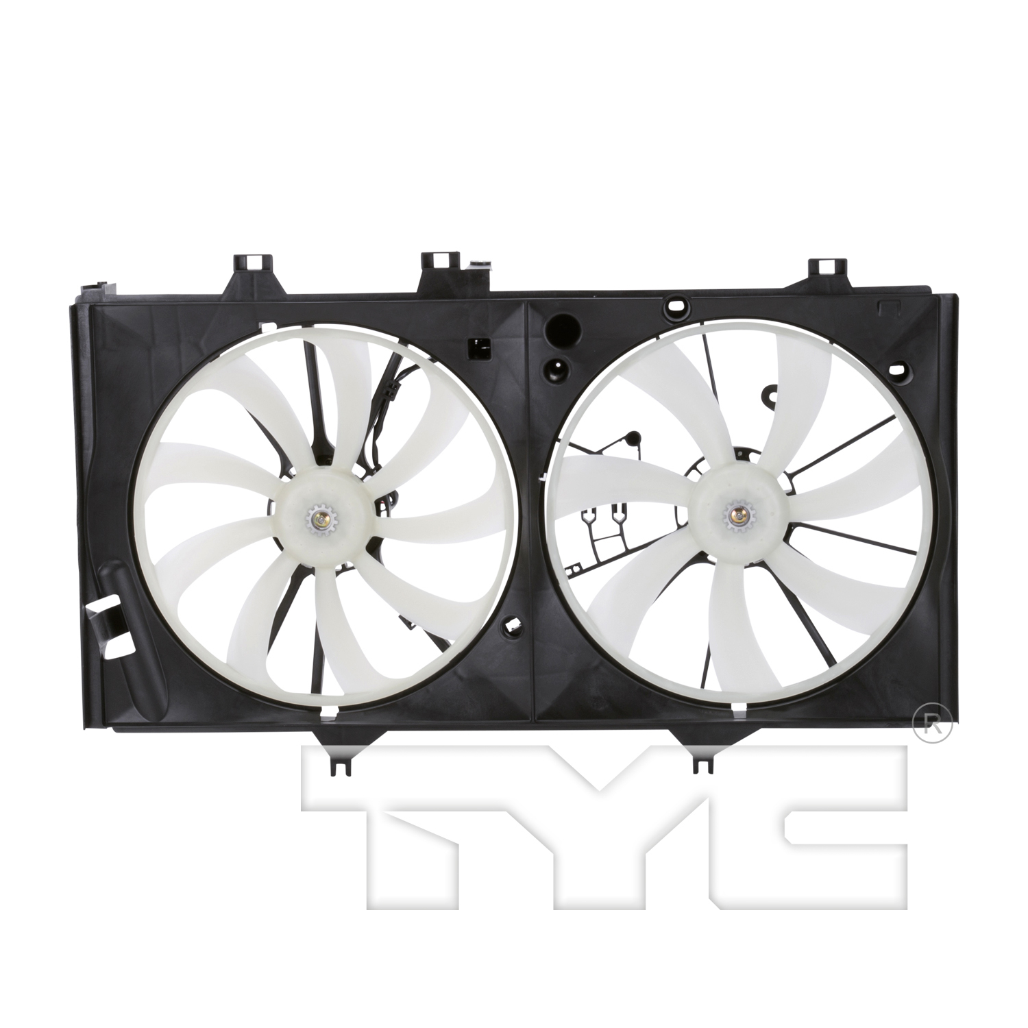 Radiator cooling fan assembly new aftermarket replacement Toyota Camry 2012-2017