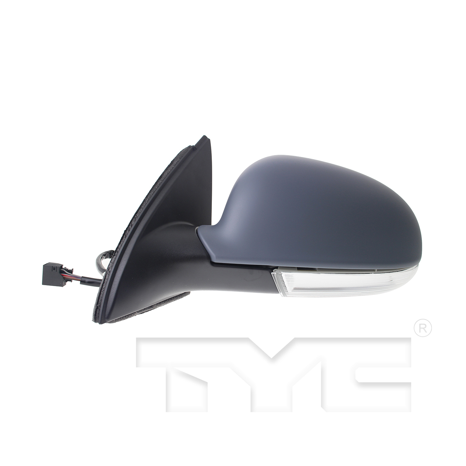 Left mirror outside rear view new aftermarket replacement Volkswagen Jetta 2005-2010